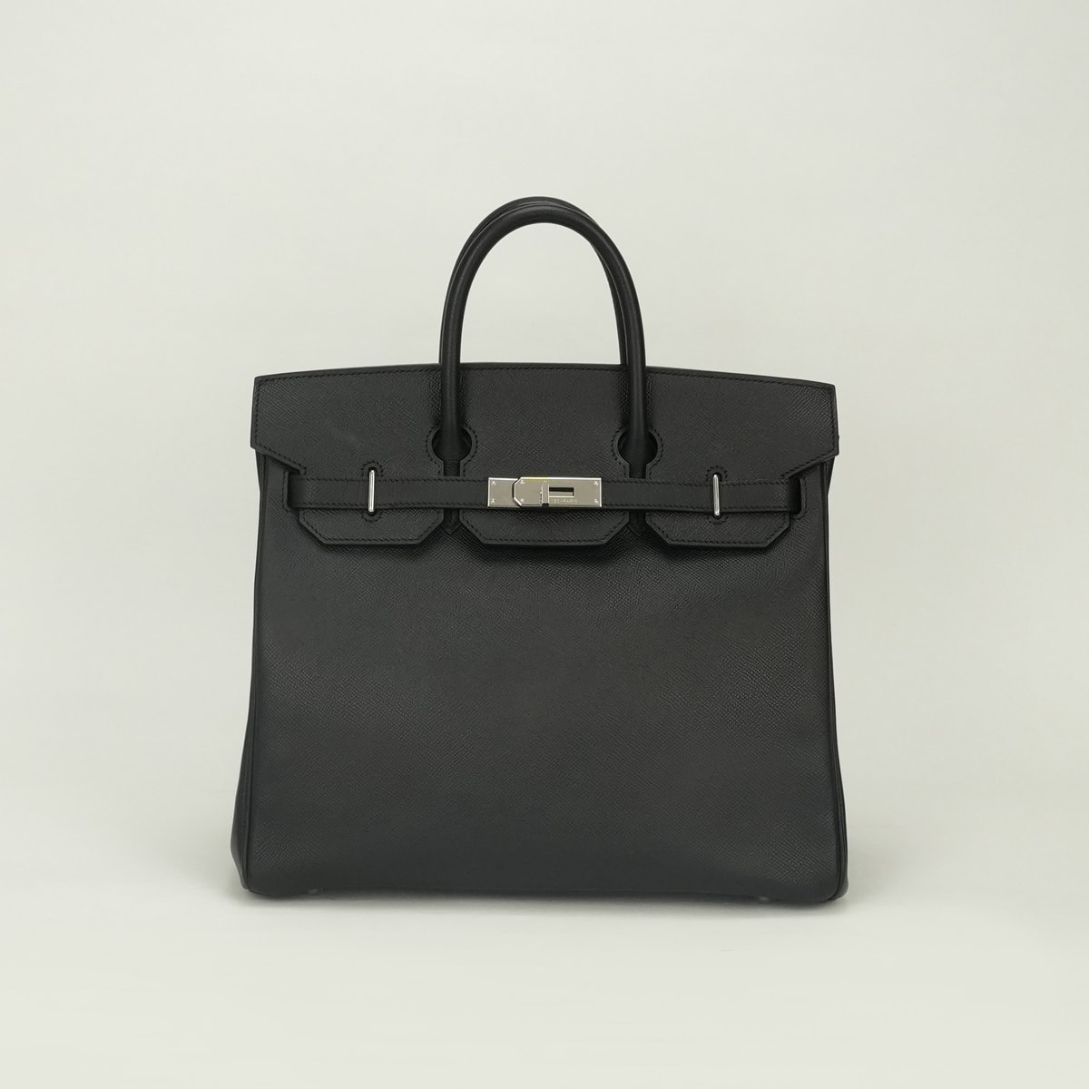 エルメス HERMES オータクロア32 オータクロア 32 バッグ トートバッグ エプソン ノワール Noir ブラック Black 黒 シルバー金具 ヴォーエプソン