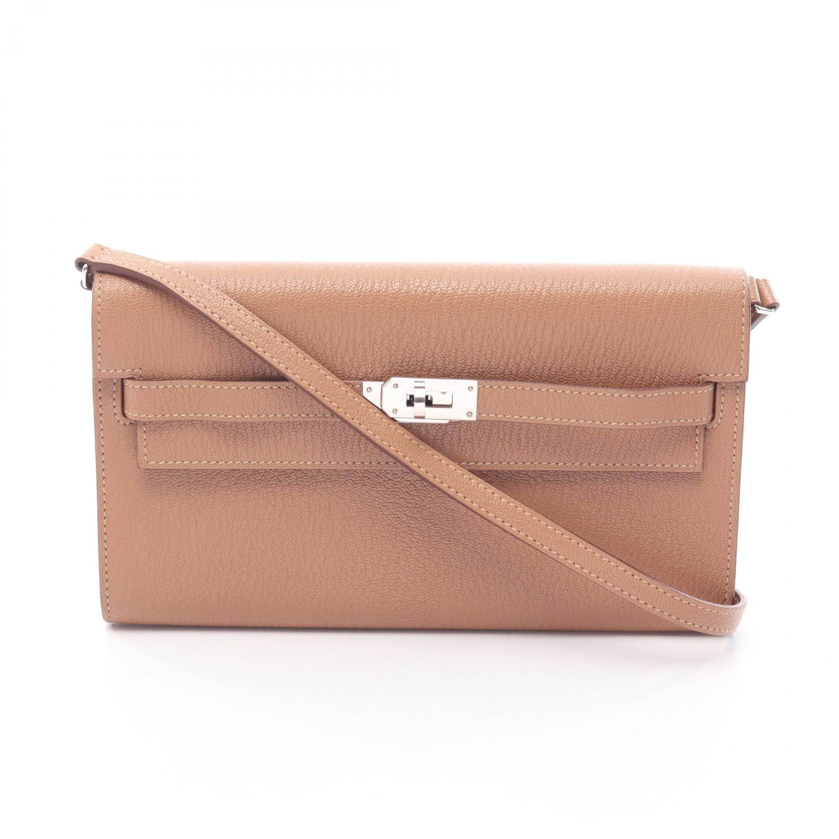 エルメス HERMES ケリートゥーゴー ショルダーバッグ バッグ レザー シェーブル シェーブル Y刻印(2020年製造) レディース ピンク系 【中古】