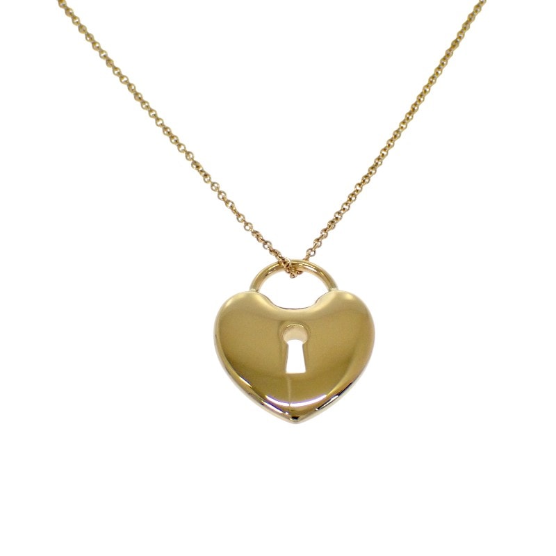 ティファニー TIFFANY&Co. ハートロック ネックレス K18イエローゴールド ゴールド レディース【中古】【Aランク】