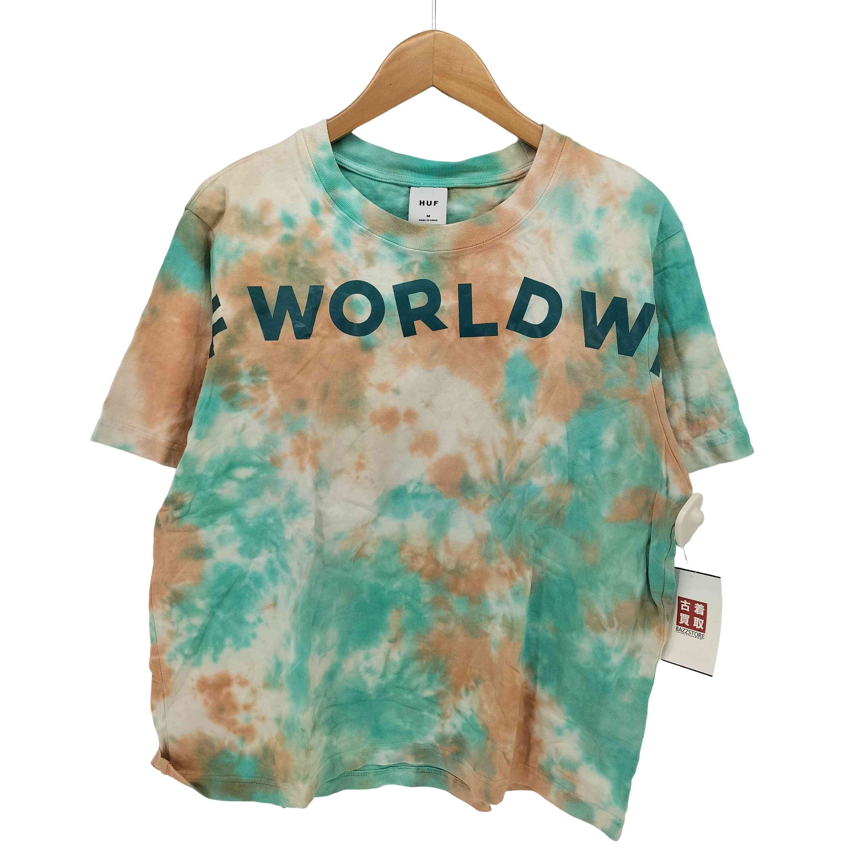 WORLDWIDE TIEDYE RELAX T-SHIRT フロント プリント タイダイ Tシャツ【1141704744162】
