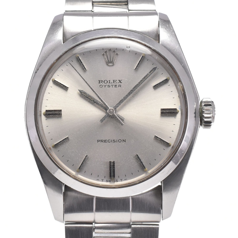 ロレックス ROLEX 6426 ヴィンテージ オイスター プレシジョン Cal.1225 シルバー 手巻き メンズ 良品 腕時計 N#150746