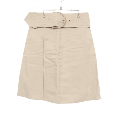 バーバリー BURBERRY スカート 衣料品 ボトムス ペーパーファイバー レディース ベージュ系 【中古】
