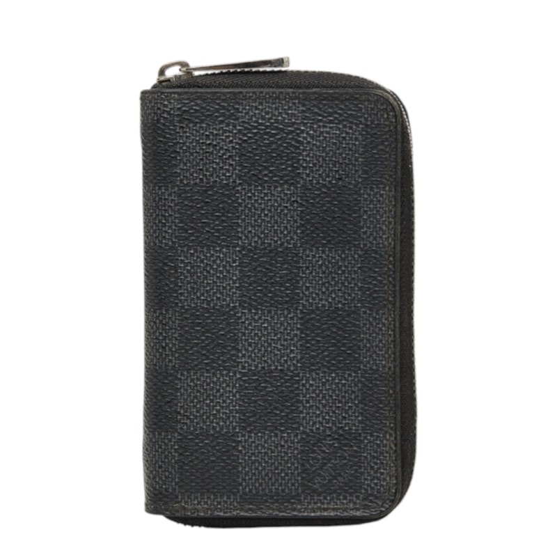 ルイ ヴィトン ダミエグラフィット コインケース 小銭入れ N63076 ブラック PVC レザー メンズ LOUIS VUITTON 中古