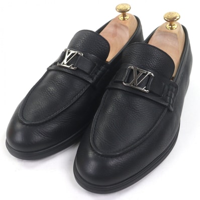 極美品 ルイヴィトン ローファー エステートライン ブラック メンズ 6