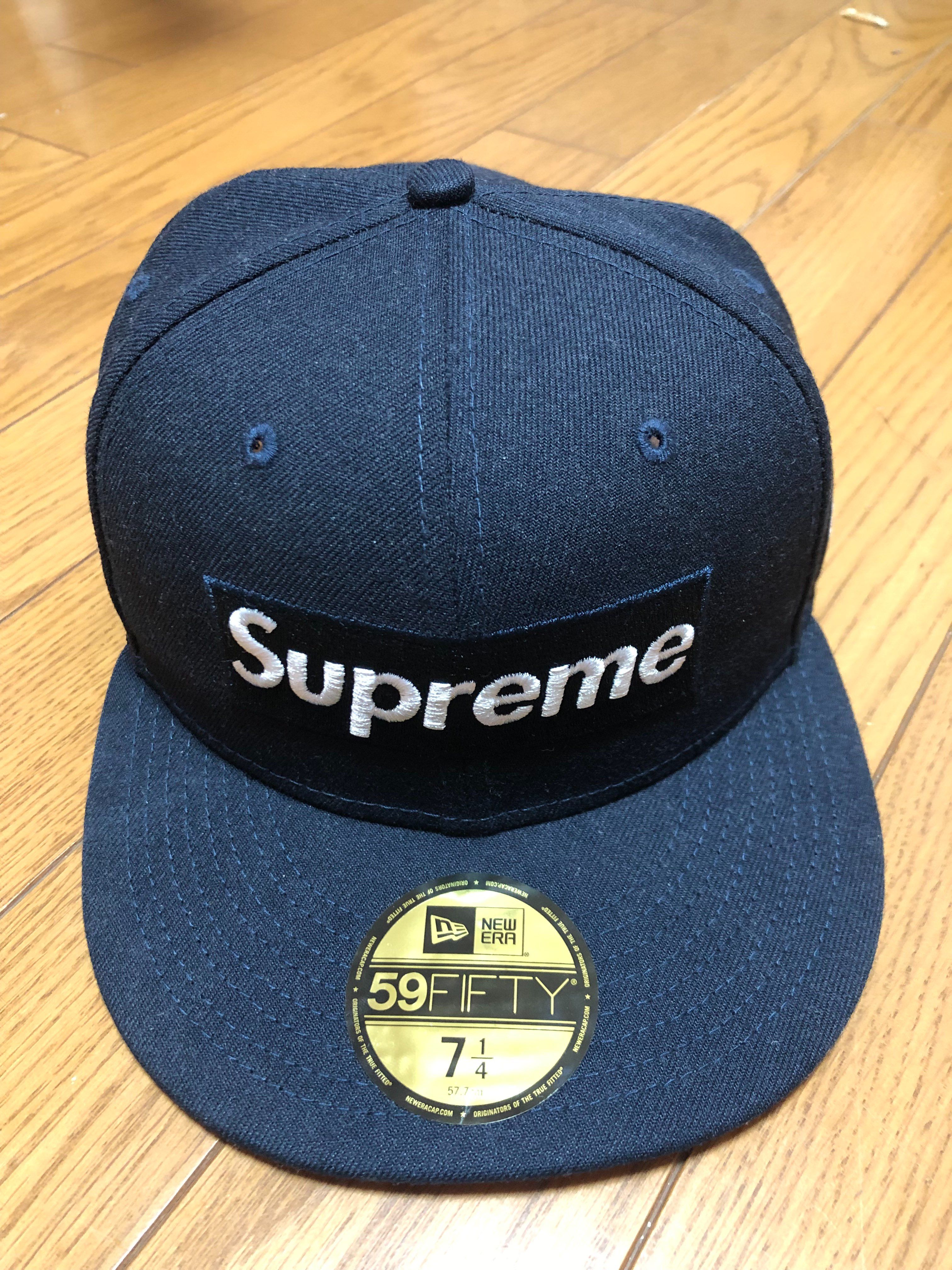 Supreme No Comp Box Logo New Era "Navy"