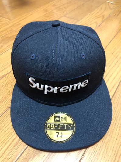 Supreme No Comp Box Logo New Era "Navy"