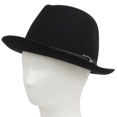 極美品 グッチ ハット ブラック メンズ M