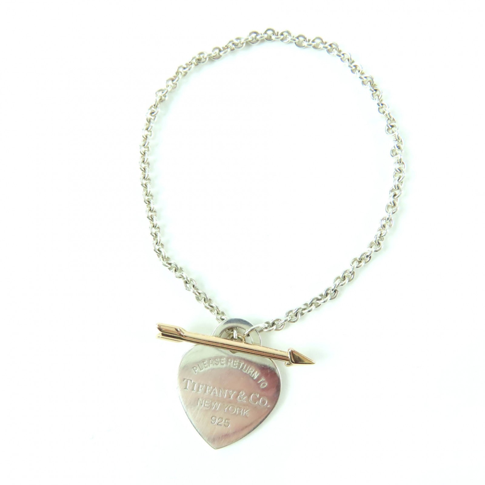 美品 ティファニー ラブストラック ハート タグ ブレスレット シルバー