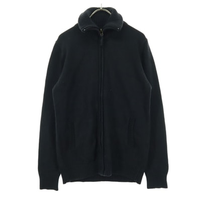 ZARA MAN BASIC ザラマンベーシック 長袖 ニットジャケット M ブラック