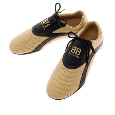 【中古】【未使用】バレンシアガ BALENCIAGA ZEN SNEAKER スニーカー ベージュxブラック【サイズ27】【メンズ】