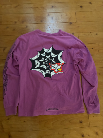 Chrome Hearts Matty Boy Spider Web L/S T-Shirt "Purple"