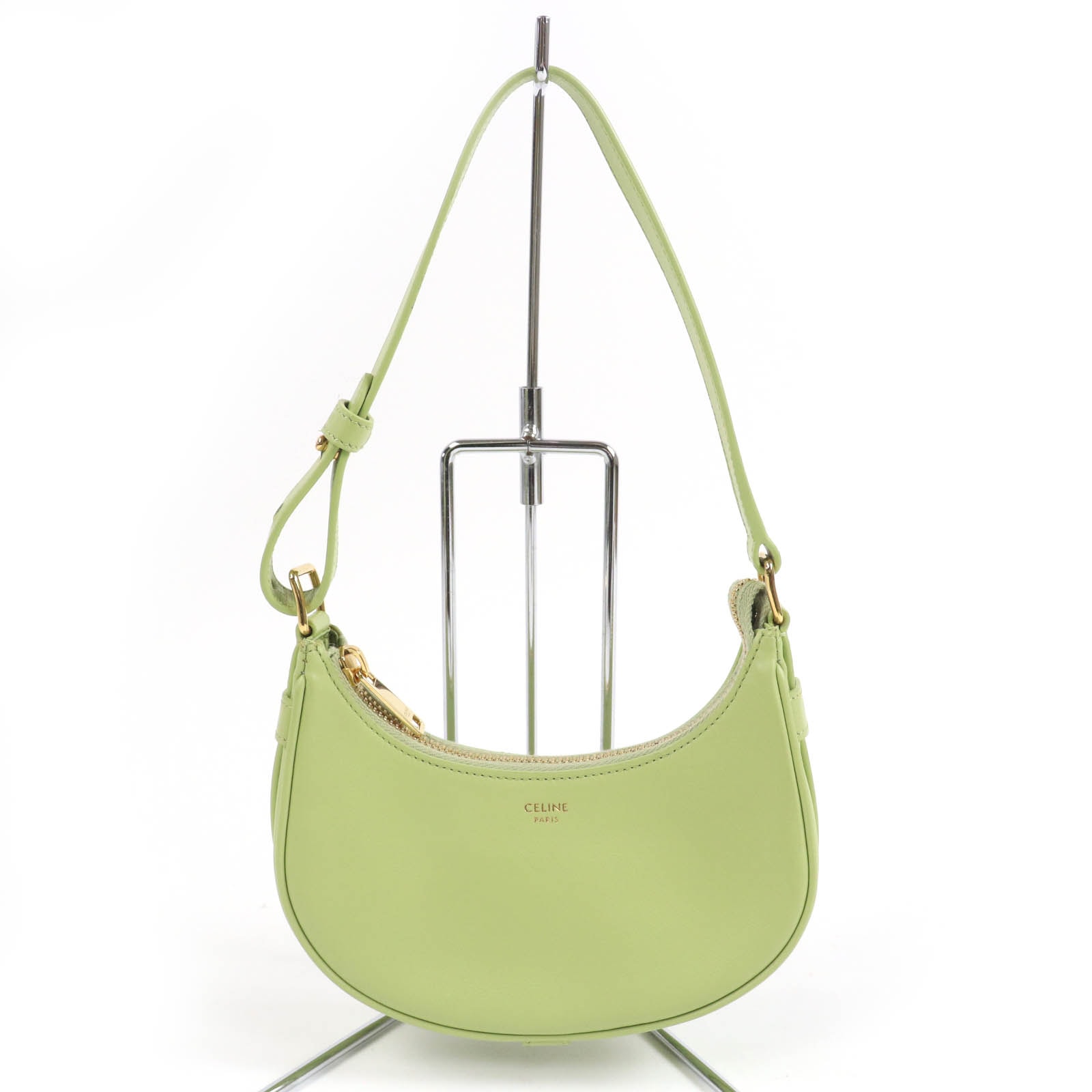セリーヌ ミニ アヴァ ワンショルダー レザーバッグ ライトグリーン レディース