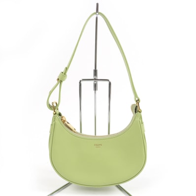セリーヌ ミニ アヴァ ワンショルダー レザーバッグ ライトグリーン レディース