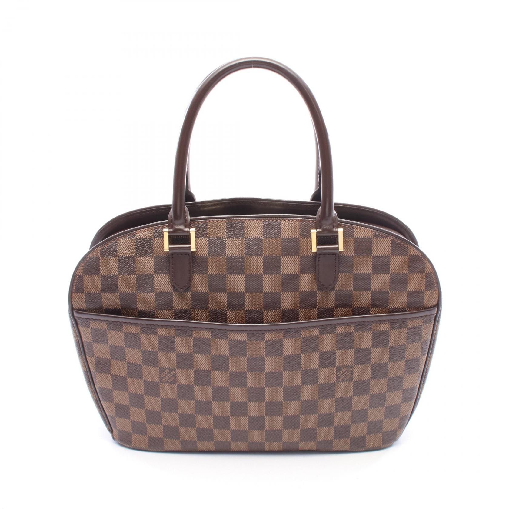 ルイ・ヴィトン LOUIS VUITTON サリア オリゾンタル ハンドバッグ バッグ PVCコーティングキャンバス レザー ダミエ エベヌ レディース ブラウン系 N51282 【中古】