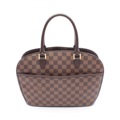 ルイ・ヴィトン LOUIS VUITTON サリア オリゾンタル ハンドバッグ バッグ PVCコーティングキャンバス レザー ダミエ エベヌ レディース ブラウン系 N51282 【中古】