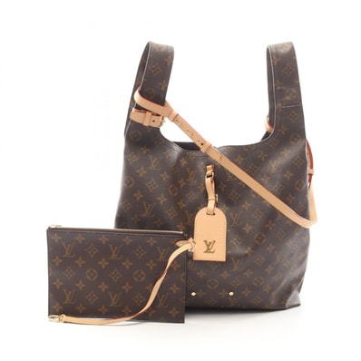 ルイ・ヴィトン LOUIS VUITTON アトランティスGM 2WAY ハンドバッグ バッグ PVCコーティングキャンバス レザー モノグラム レディース ブラウン系 M46817 【中古】