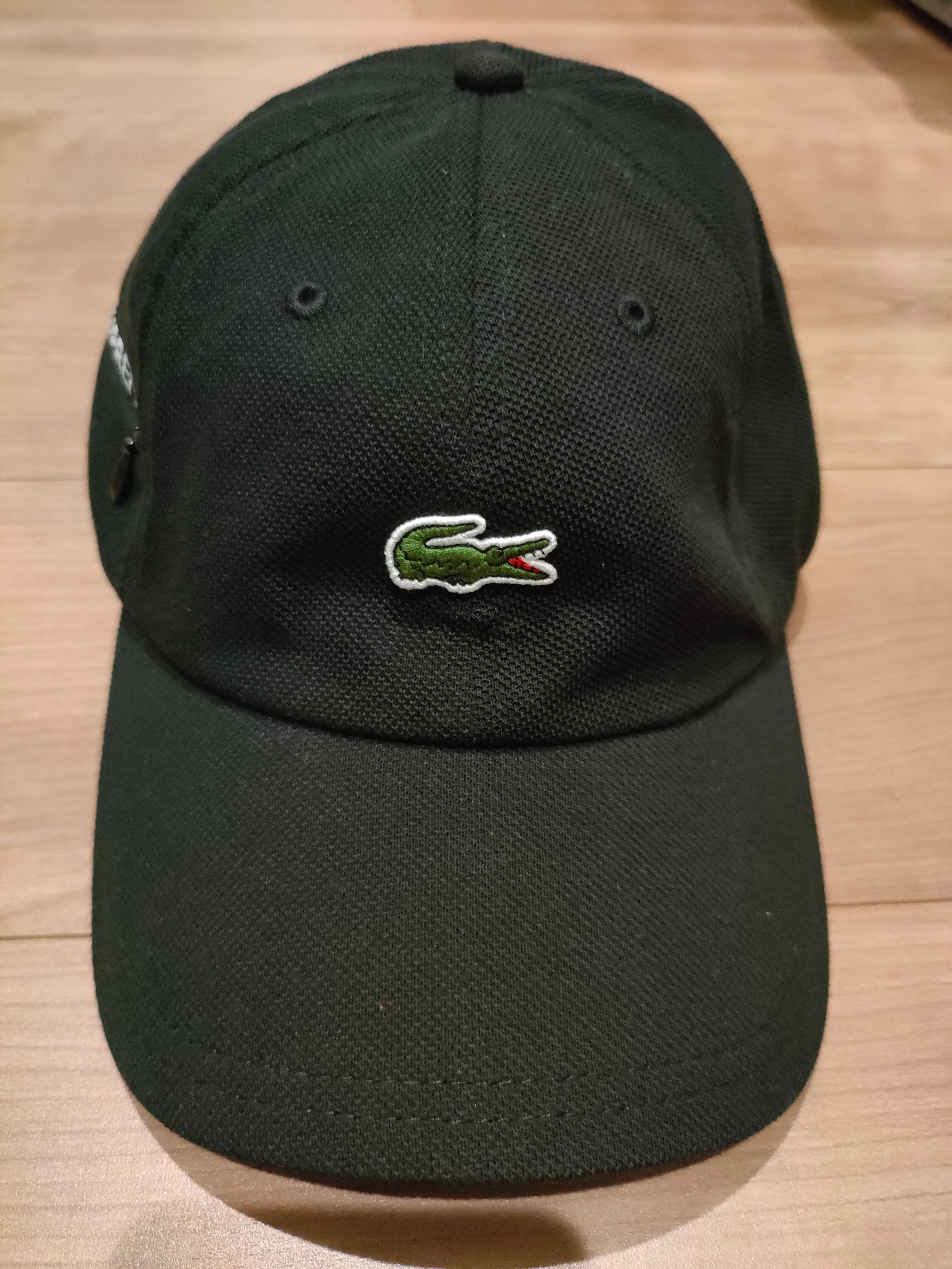 Supreme / Lacoste Pique 6-Panel "Black"