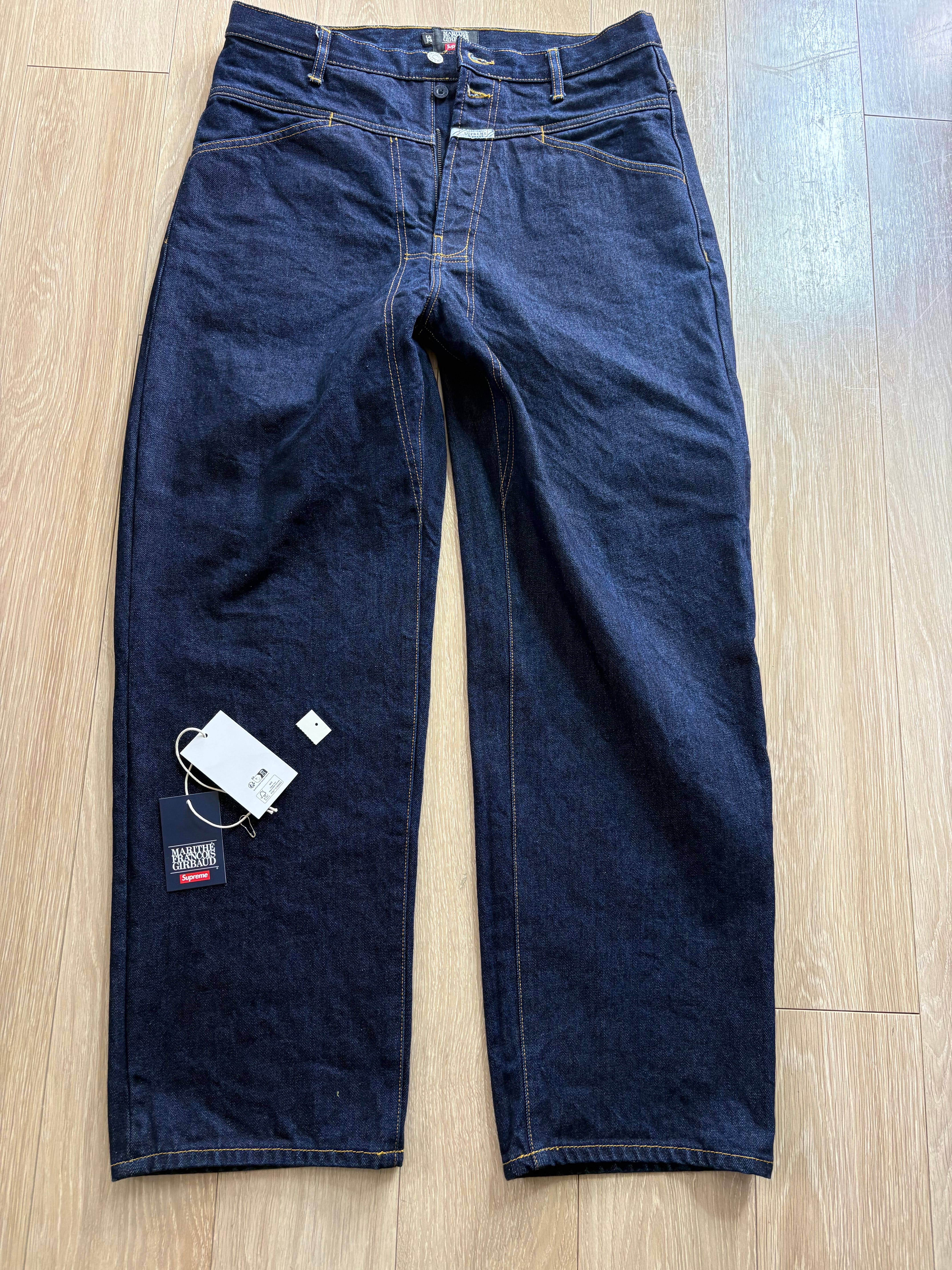 Supreme x Marithe + Francois Girbaud X-Seam Baggy Jean "Rigid Indigo"