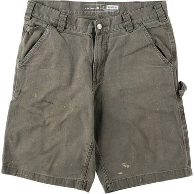 古着 カーハート Carhartt RELAXED FIT ダック地ペインターショーツ ハーフパンツ メンズw34相当/eaa620600