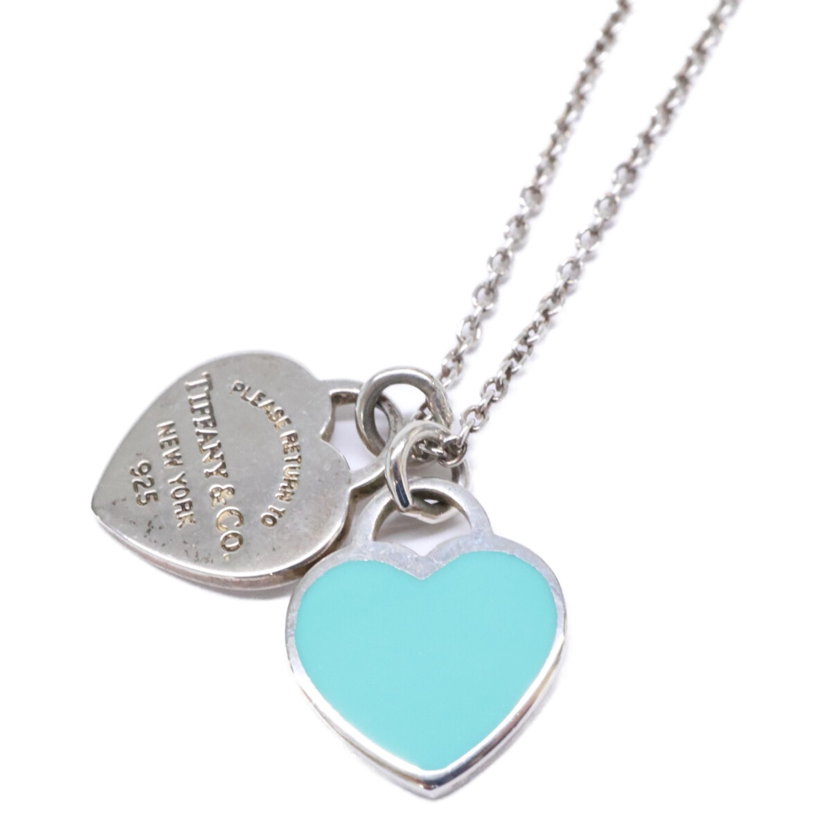 ティファニー AG925 リターントゥティファニー ティファニーブルー ミニ ダブル ハート タグ ペンダント