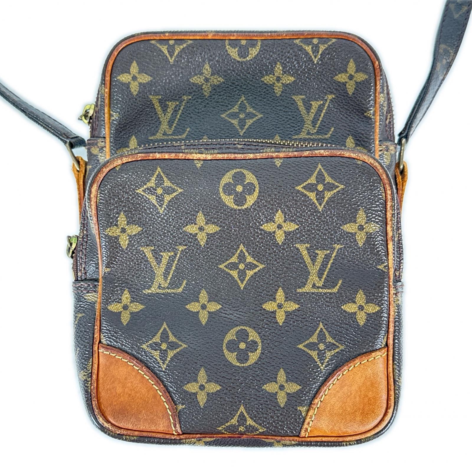 LOUIS VUITTON ルイ・ヴィトン ショルダーバッグ モノグラム・アマゾン ブラウン ダークブラウン モノグラムキャンバス/レザー ヴィンテージ ユニセックス