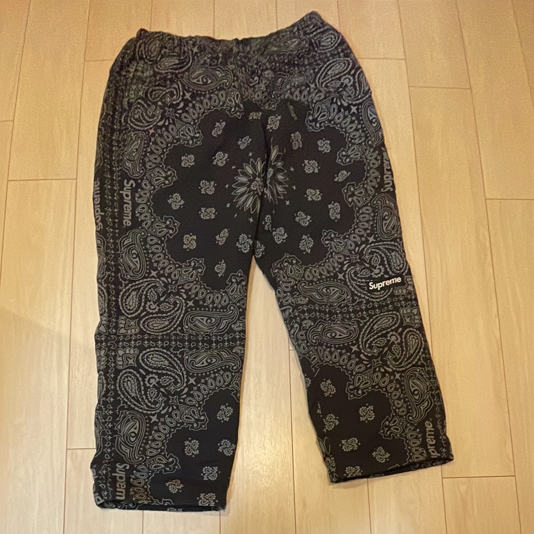 Supreme Reflective Bandana Track Pant "Black"