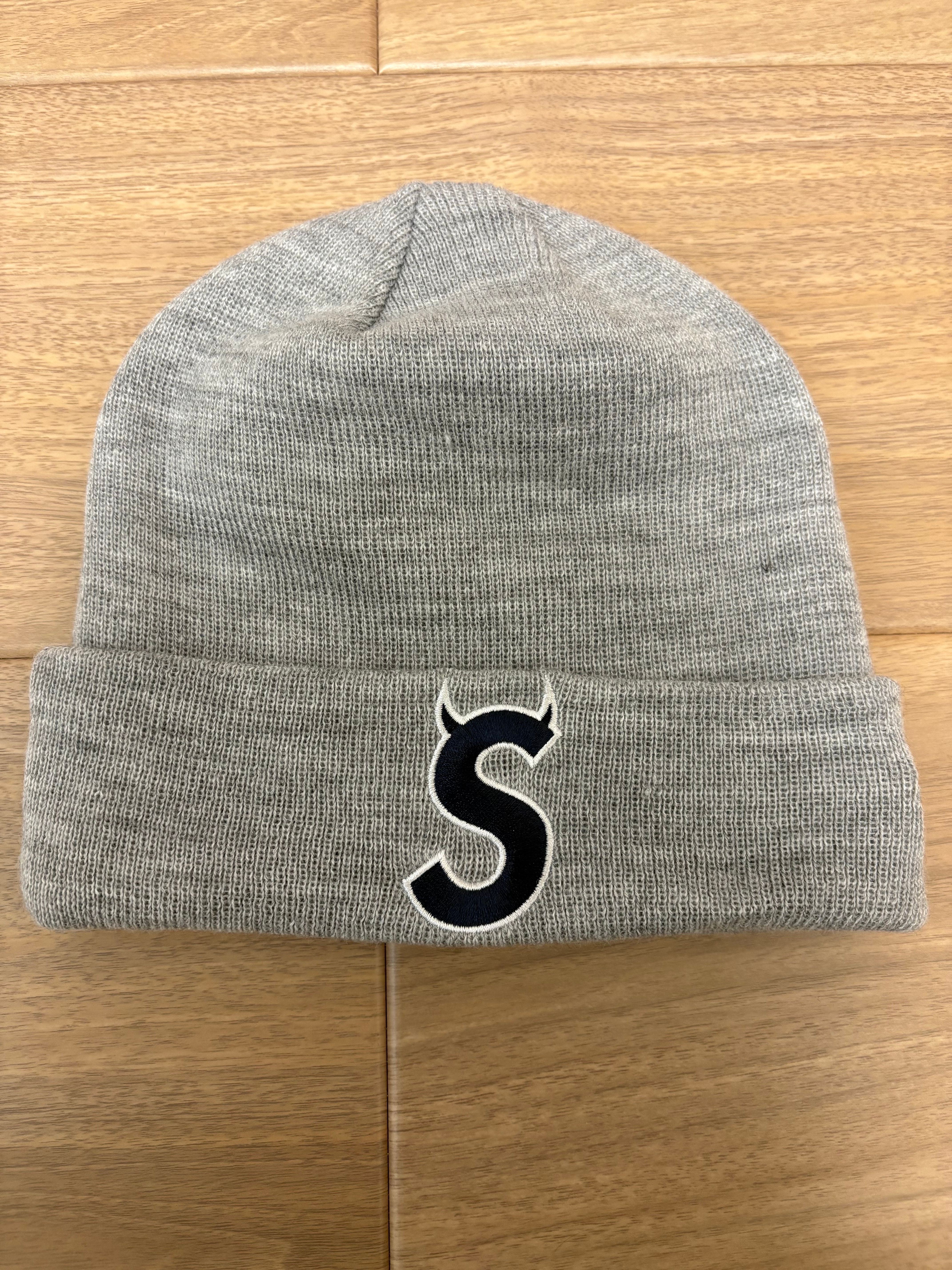Supreme New Era S Logo Beanie "Heather Grey" (22FW)