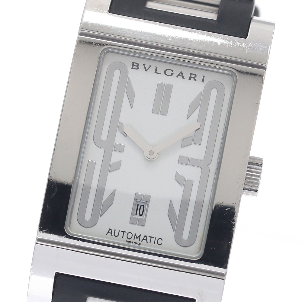 ★保 ブルガリ レッタンゴロ デイト RT45S 自動巻き メンズ 【中古】