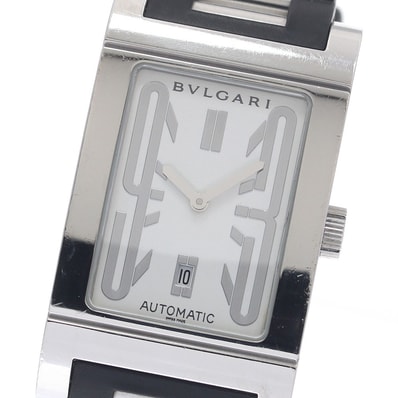 ★保 ブルガリ レッタンゴロ デイト RT45S 自動巻き メンズ 【中古】