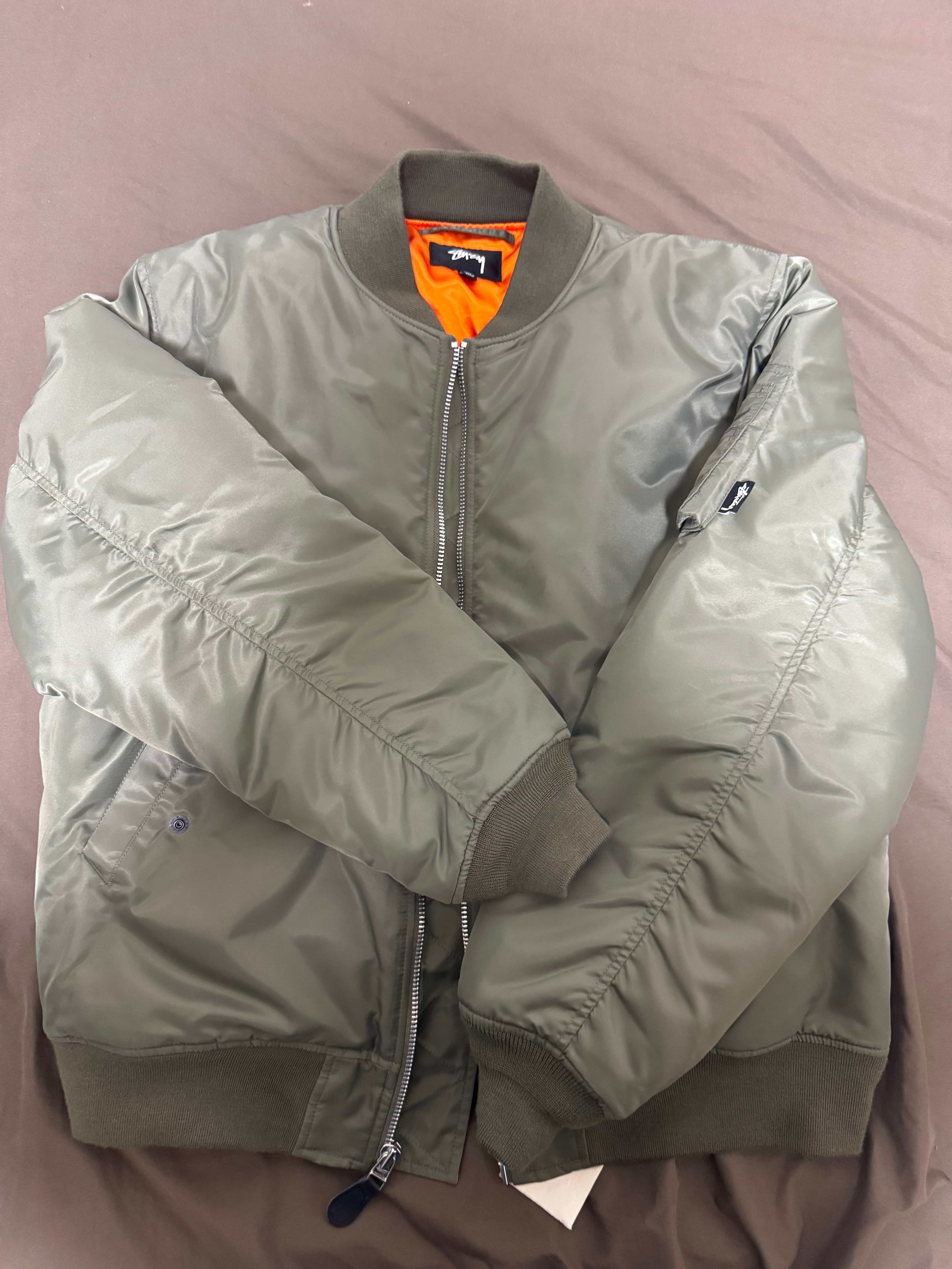 Stussy CDG MA-1 Jacket "Khaki"