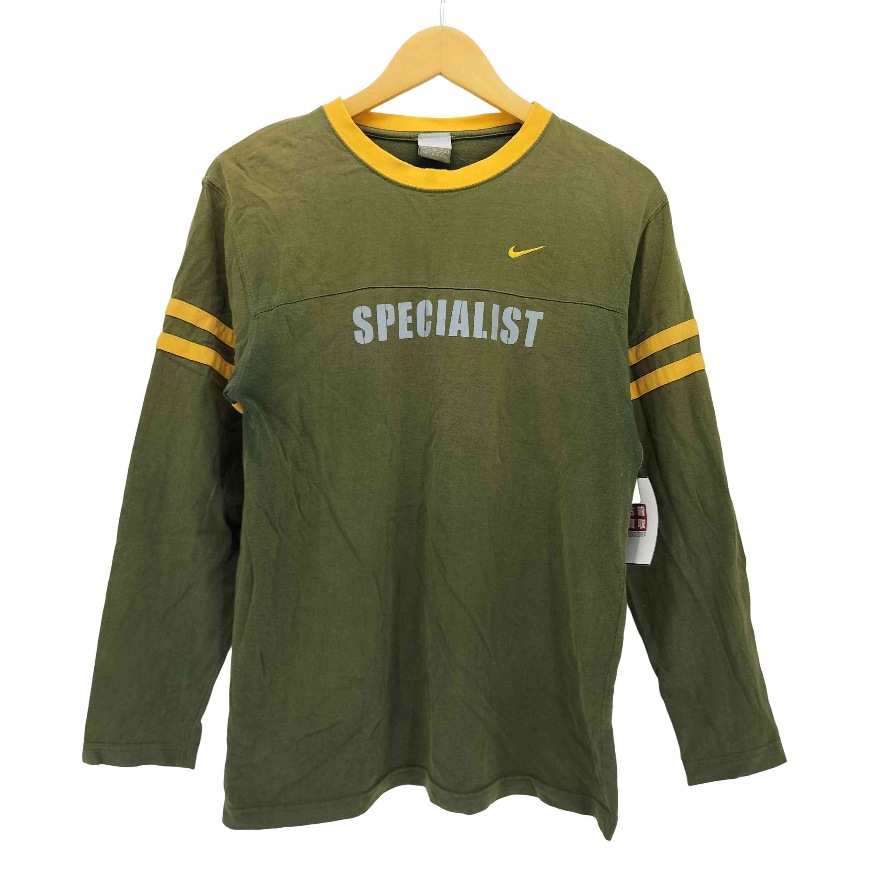 00S スウッシュ ロゴ フロント プリント クルーネック L/S Tシャツ【1142701300733】