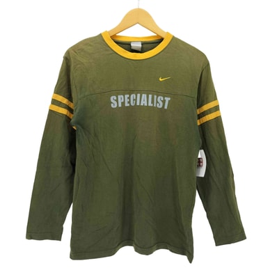 00S スウッシュ ロゴ フロント プリント クルーネック L/S Tシャツ【1142701300733】