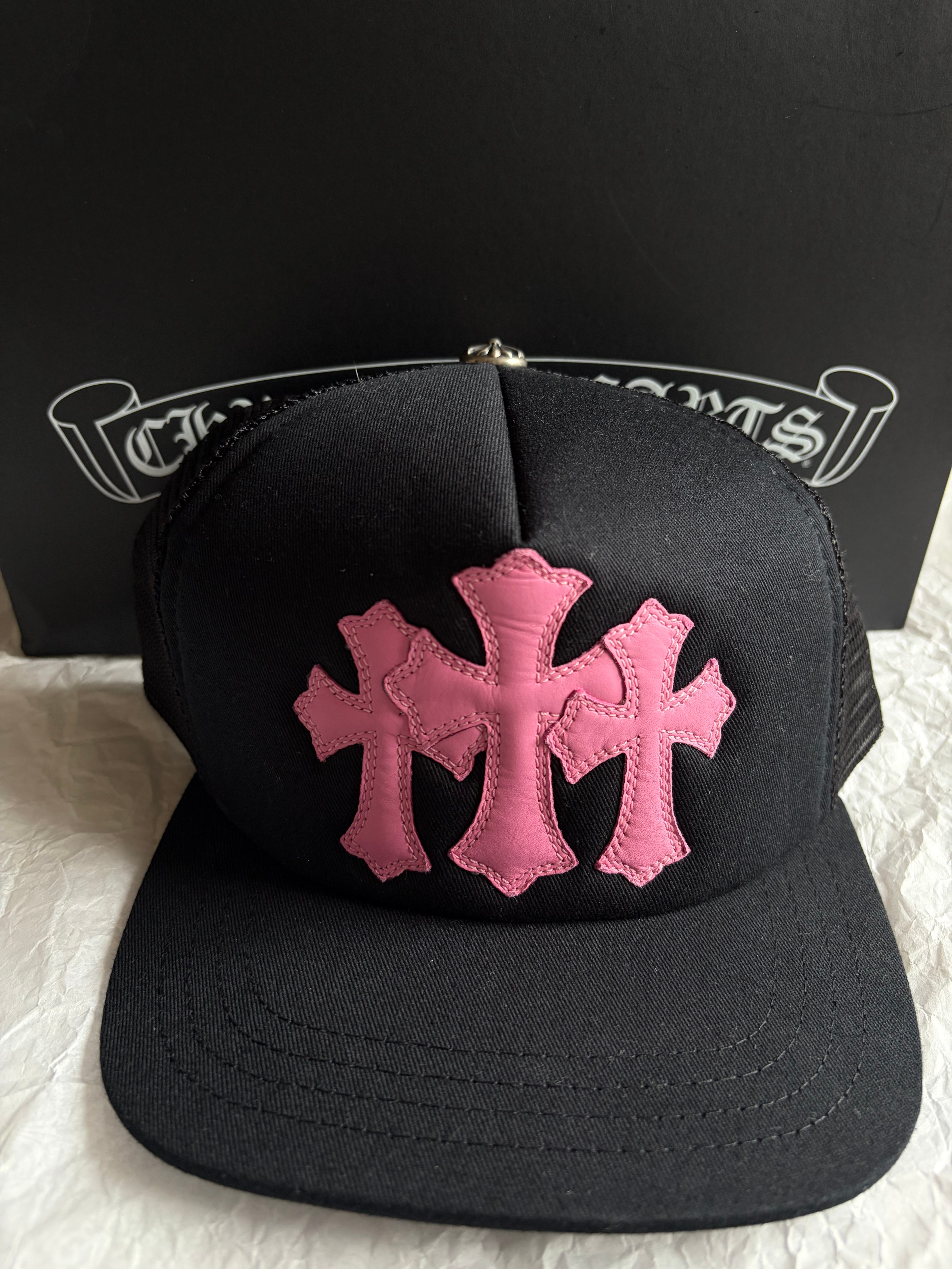 Chrome Hearts Trucker Cap "Black/Pink"