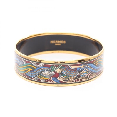 エルメス HERMES エマイユGM バングル アクセサリー GP(ゴールドメッキ) 七宝 ゴールド レディース ゴールド系 / マルチカラー 【中古】