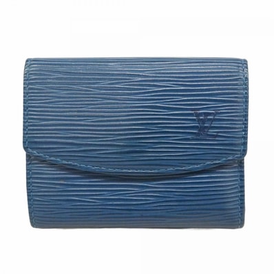 【6da0543-k】ルイヴィトン コインケース エピ ポルトモネサーンプル M63415 トレドブルー【中古】メンズ レディース ユニセックス