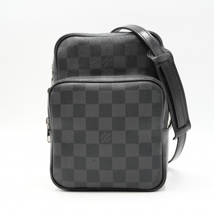 LOUIS VUITTON(ルイ・ヴィトン)レム ダミエ・グラフィット ショルダーバッグ クロスボディバッグ ブラック N41446【中古】