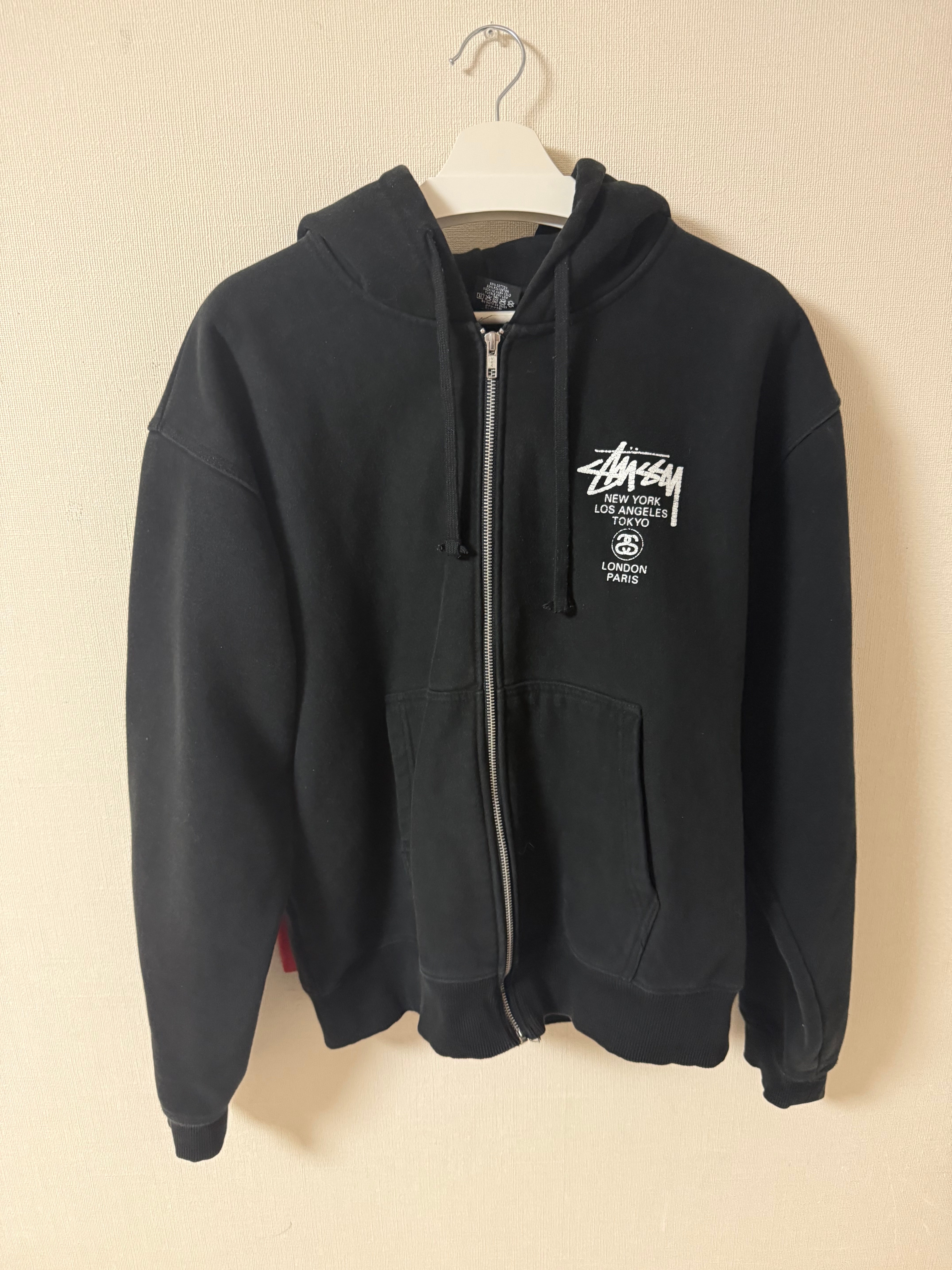 Stussy World Tour SS24 Zip Hood "Black"
