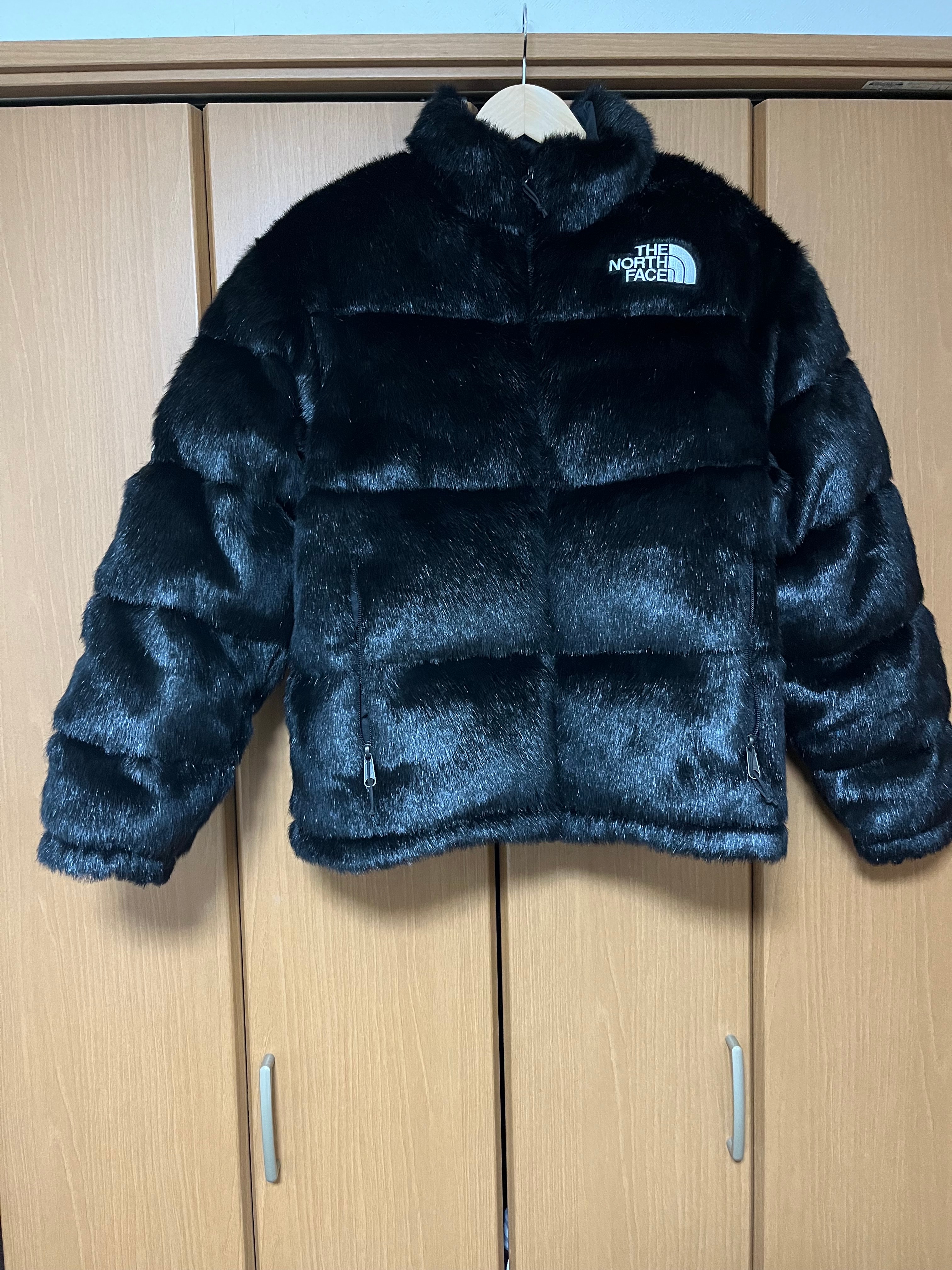 Supreme x The North Face Faux Fur Nuptse Jacket "Black"