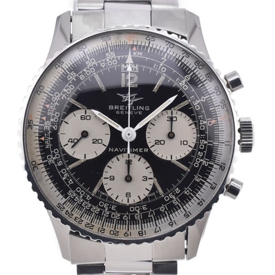 ブライトリング BREITLING Ref.806 ヴィンテージ ナビタイマー セカンド Cal.ヴィーナス 178 ブラック 手巻き メンズ 良品 腕時計 Z#150167