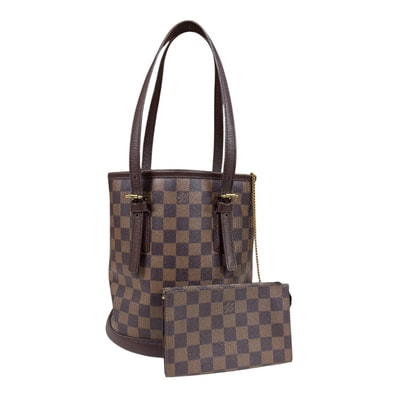 ルイヴィトン マレ ダミエ ショルダーバッグ ダミエキャンバス N42240 ブラウン レディース LOUIS VUITTON 中古