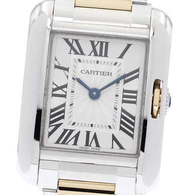 ☆良品 カルティエ タンクアングレーズSM レディース 【中古】
