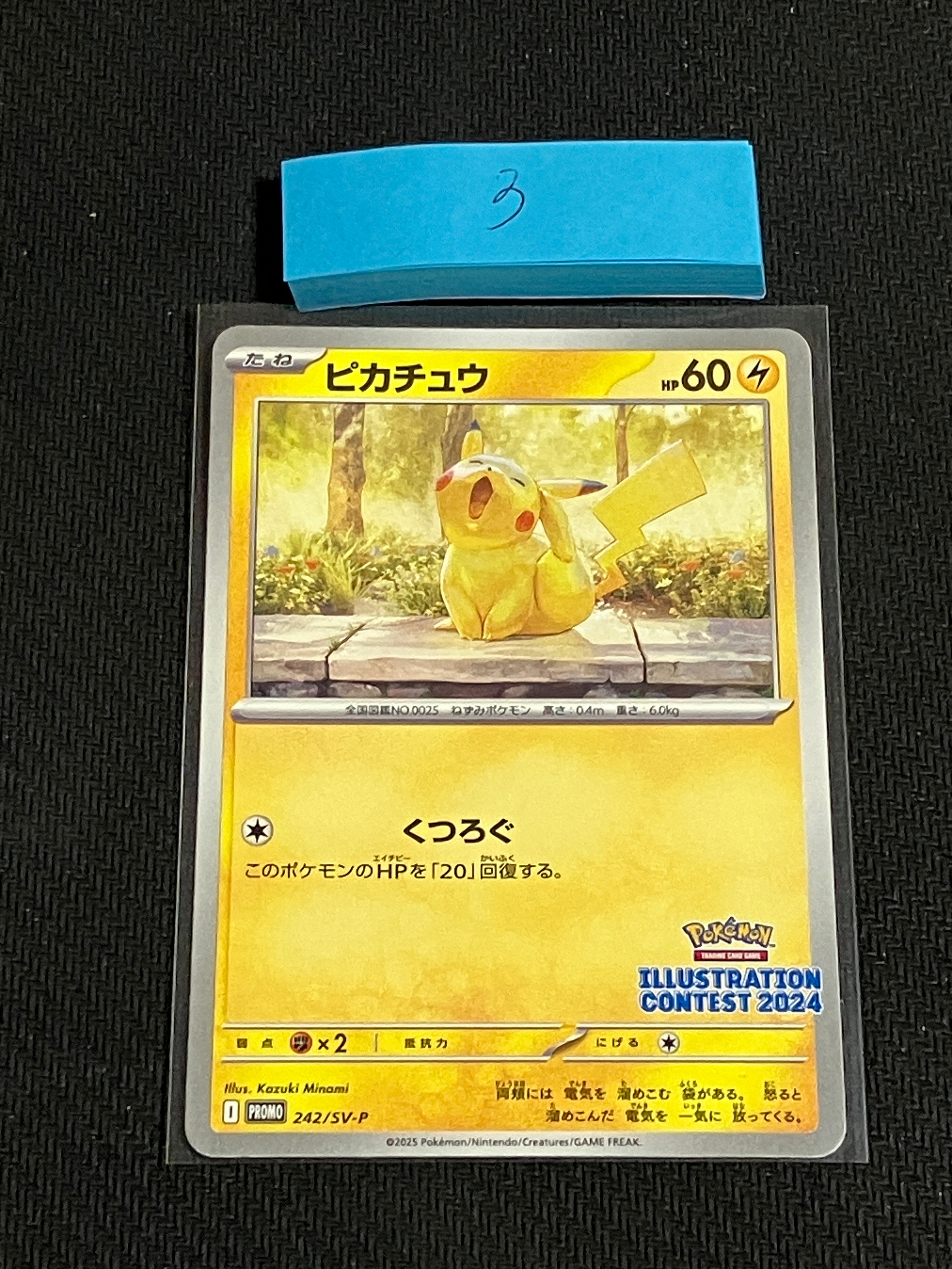 ピカチュウ [SV-P 242](プロモカードパック「イラストレーションコンテスト 2024 受賞作品プロモカード化記念キャンペーン」)