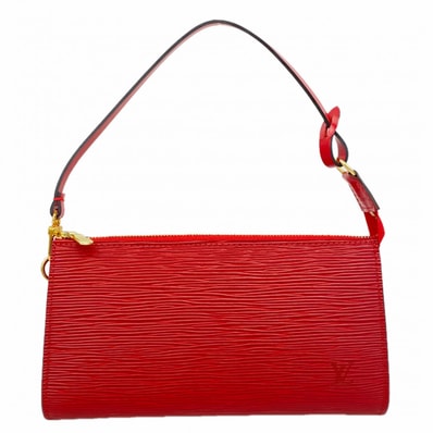 ★最終価格【6ce6176】ルイヴィトン ポーチ エピ ポシェットアクセソワール M52957 カスティリアンレッド【中古】レディース