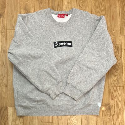 Supreme Box Logo Crewneck "Heather Grey" (22FW)