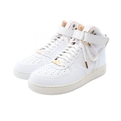 ナイキ NIKE Air Force 1 High Just Don ジャスト ドン パイソン型押し スニーカー 靴 レザー メンズ ホワイト系 【中古】