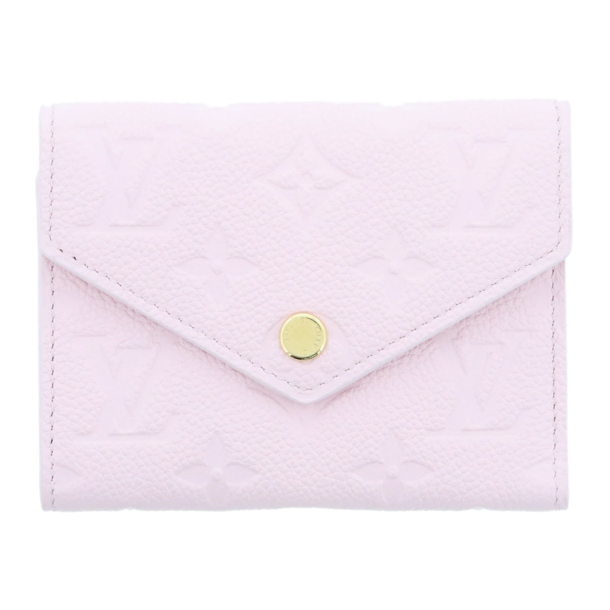 LOUIS VUITTON ルイ・ヴィトン ポルトフォイユ・ヴィクトリーヌ 三つ折り財布 M29460 モノグラムアンプラント ピンク ゴールド金具  レディース【中古】