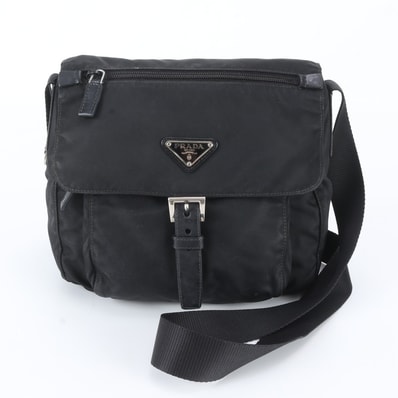 ■美品 プラダ テスート ナイロントライアングルロゴショルダーバッグ