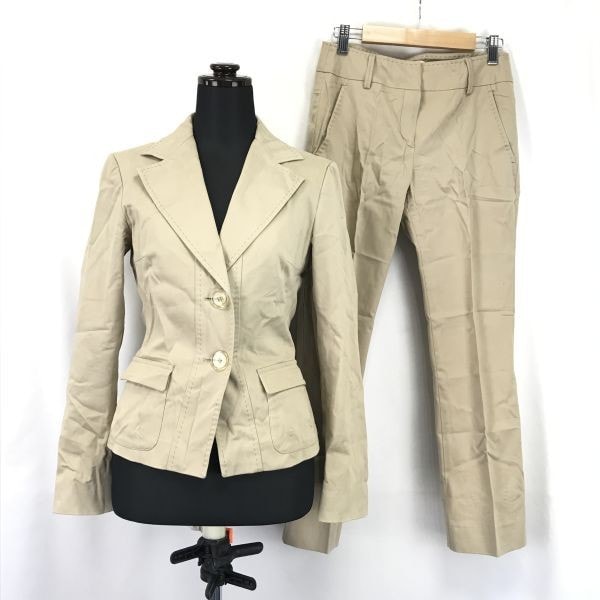 Max&Co CLASSICS/マックスマーラ★パンツスーツ/上下セットアップ【Women's size-M/38/ベージュ】Made in Italy/Jackets/Set up◆XBH104