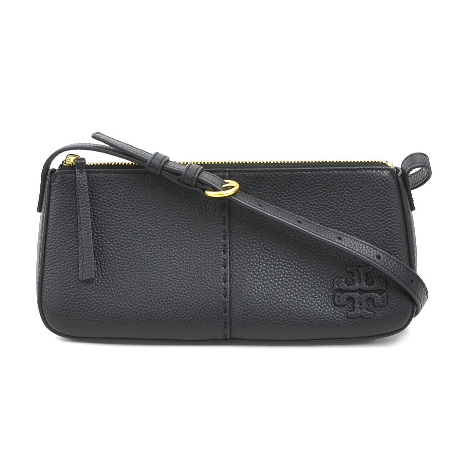 トリーバーチ Tory Burch ショルダーバッグ レザー ブラック レディース【中古】 h32126k