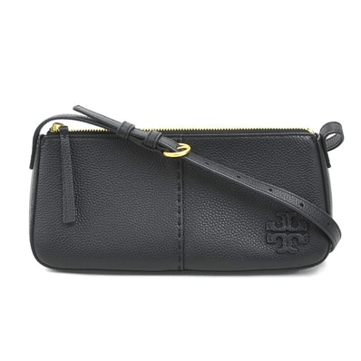 トリーバーチ Tory Burch ショルダーバッグ レザー ブラック レディース【中古】 h32126k